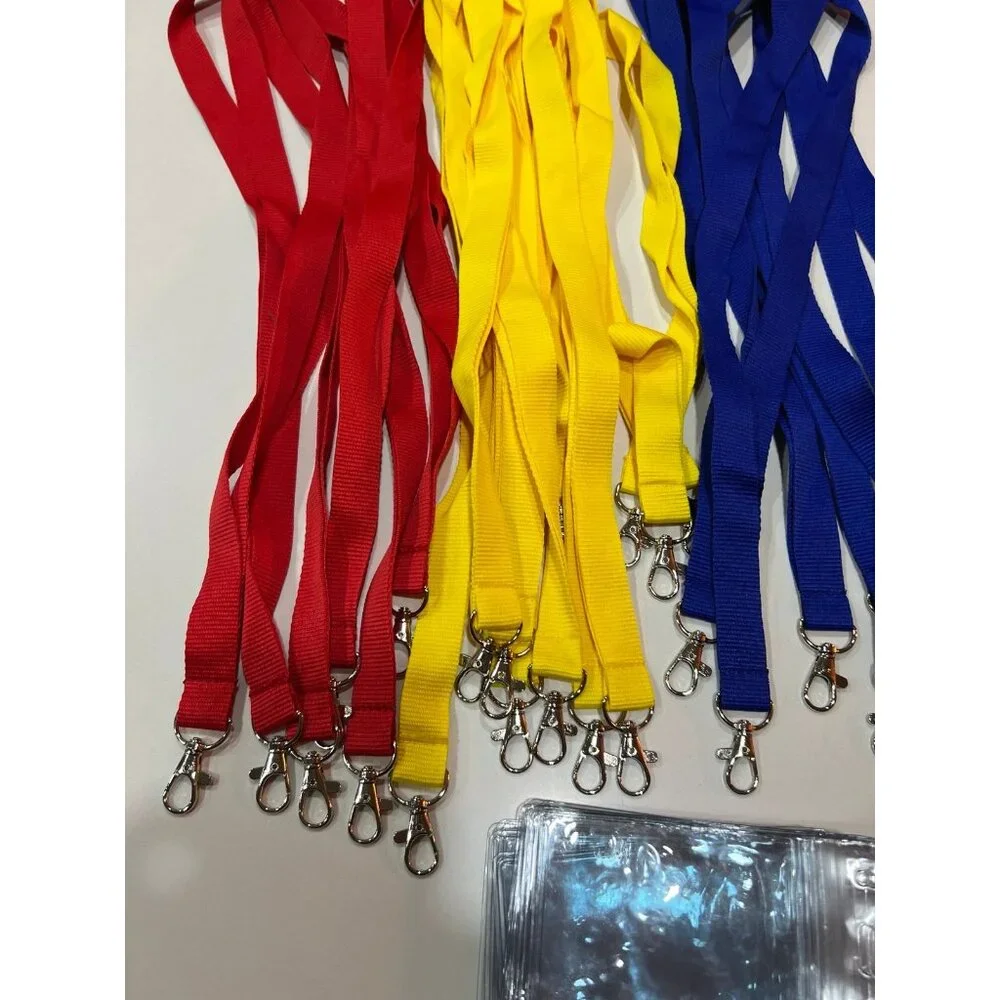 Lanyards an Sleeves. 6Red 6Blue 12Yellow